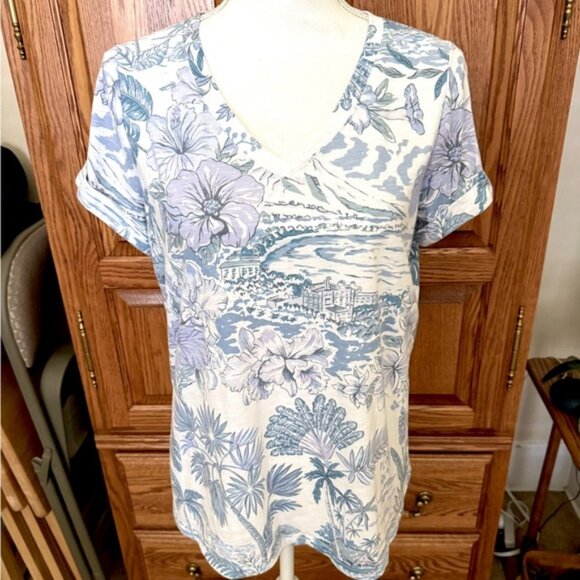 FDJ Tropical Print Tee - Picture 5 of 9